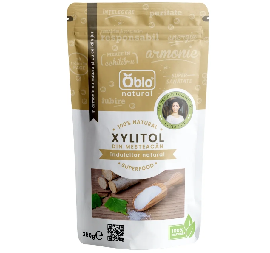 Xylitol zahar mesteacan 250g, Obio