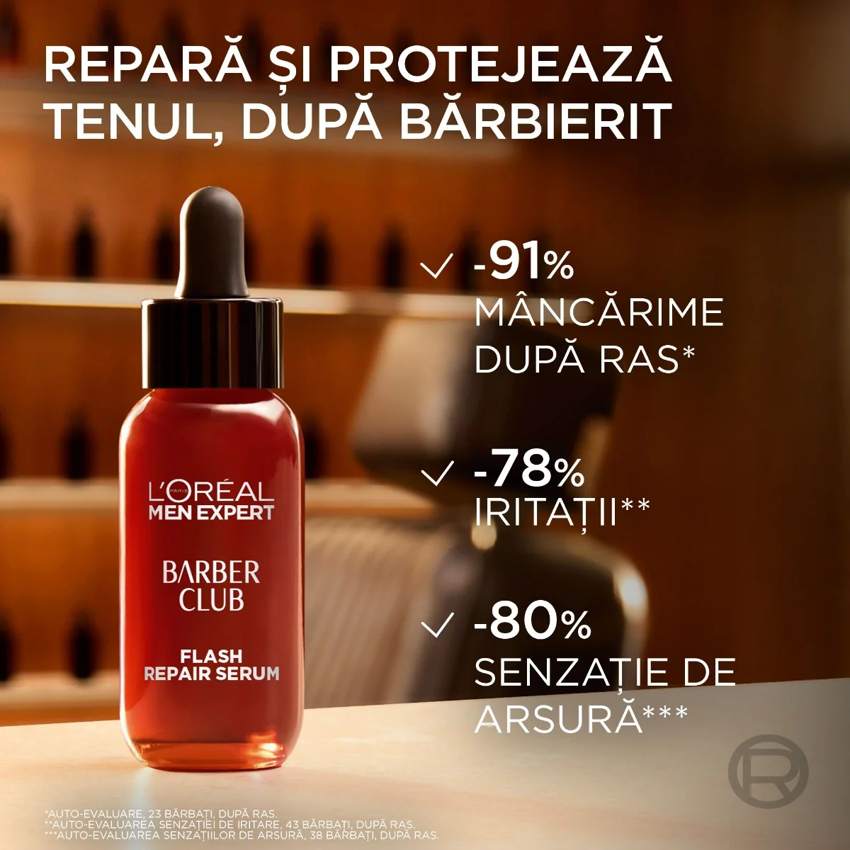 Ser pentru barba si dupa ras cu 10% pantenol, 30ml, L'oreal Men Expert