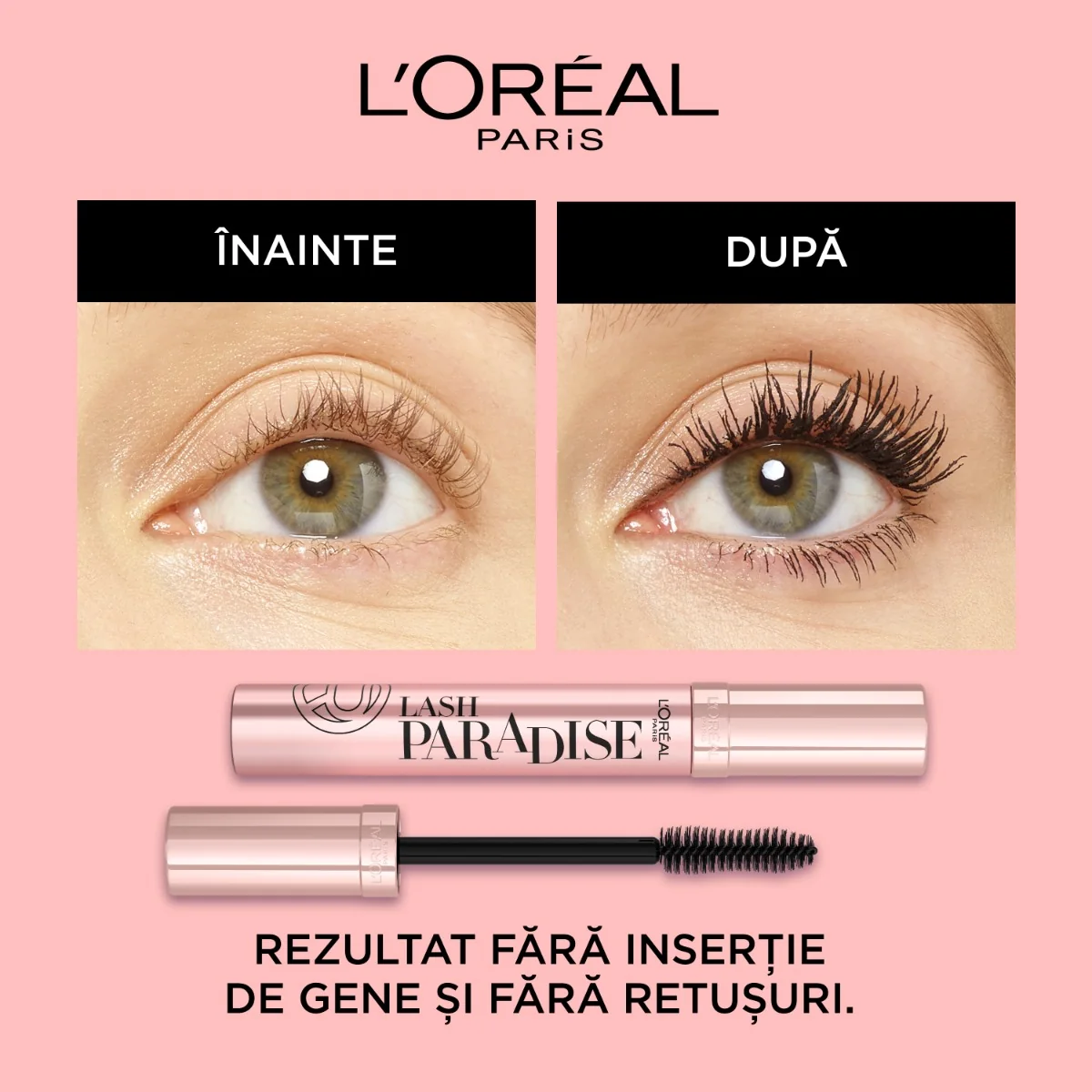 Mascara pentru volum Lash Paradise 02 Intense Black, 6.4ml, L'Oreal Paris
