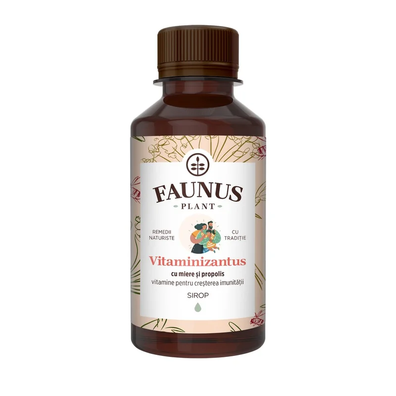Sirop cu miere si propolis Vitaminizantus, 200ml, Faunus Plant