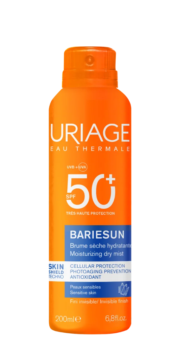 Spray uscat pentru protectie solara Bariesun SPF50+, 200ml, Uriage