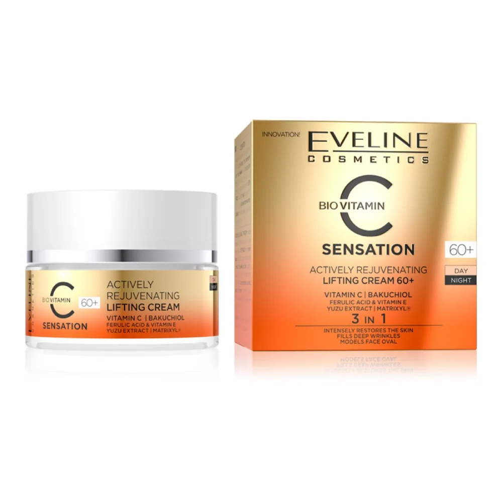 Crema anti-rid 60+ pentru zi si noapte regeneranta, 50ml, Eveline Cosmetics