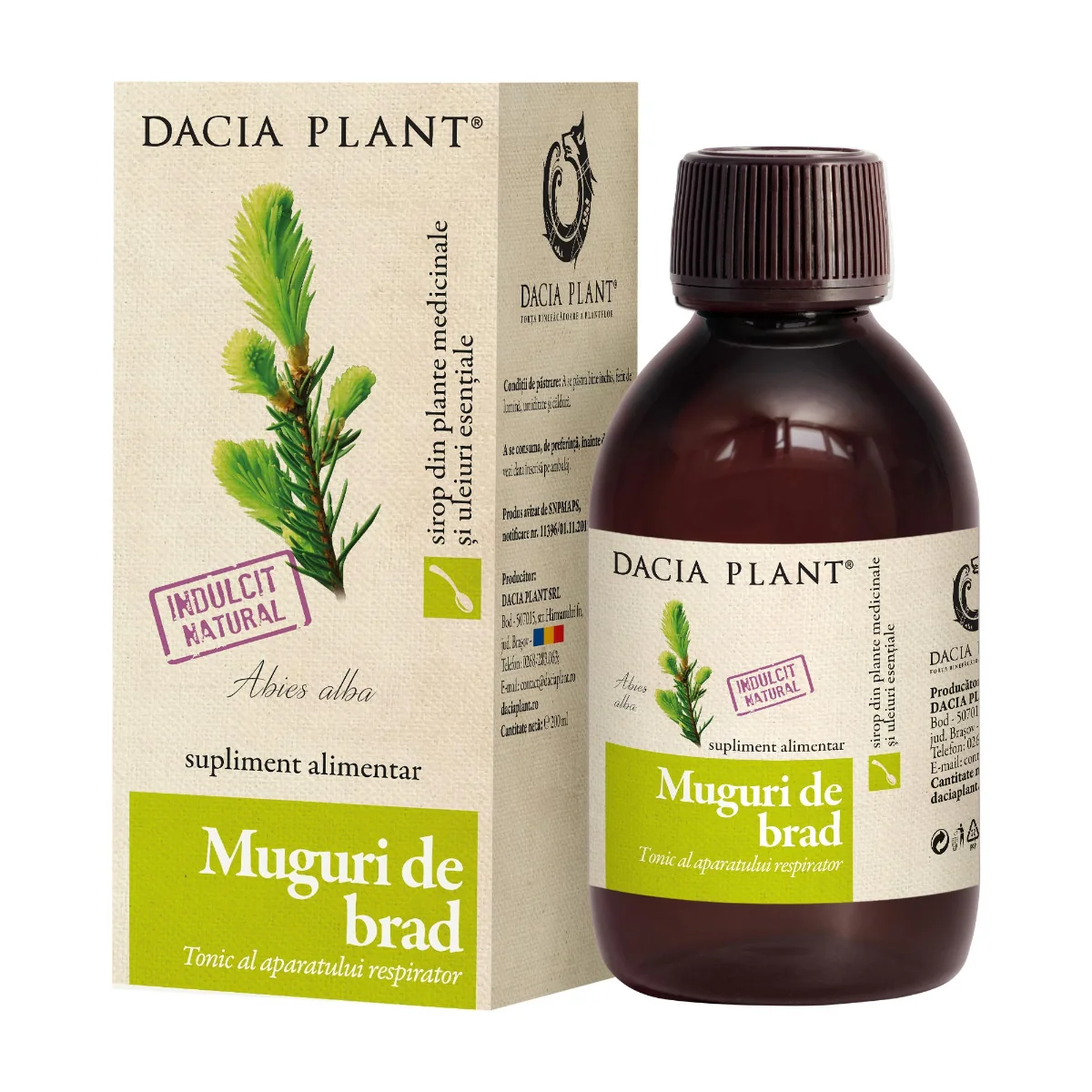Sirop Muguri de brad, 200 ml, Dacia Plant