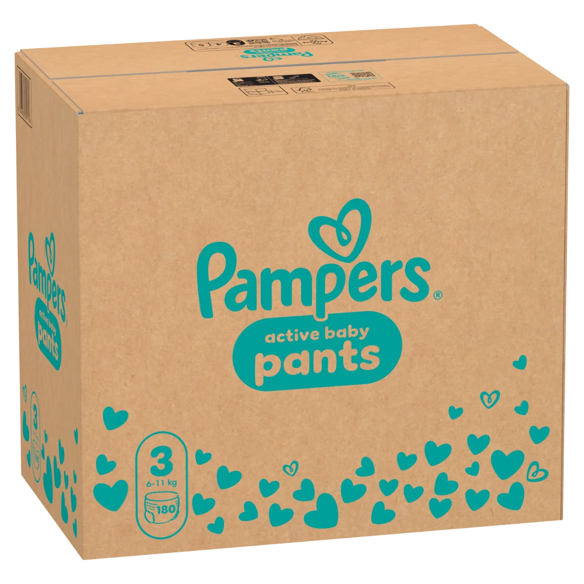 Scutece-chilotel Pants XXL Box Marimea 3 pentru 6-11 kg, 180 bucati, Pampers