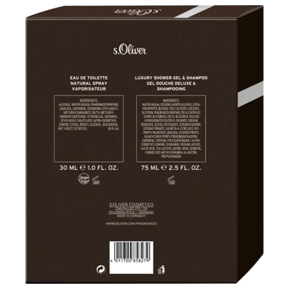Set pentru barbati Superior Apa de toaleta 30ml + Gel de dus 75ml, S.Oliver