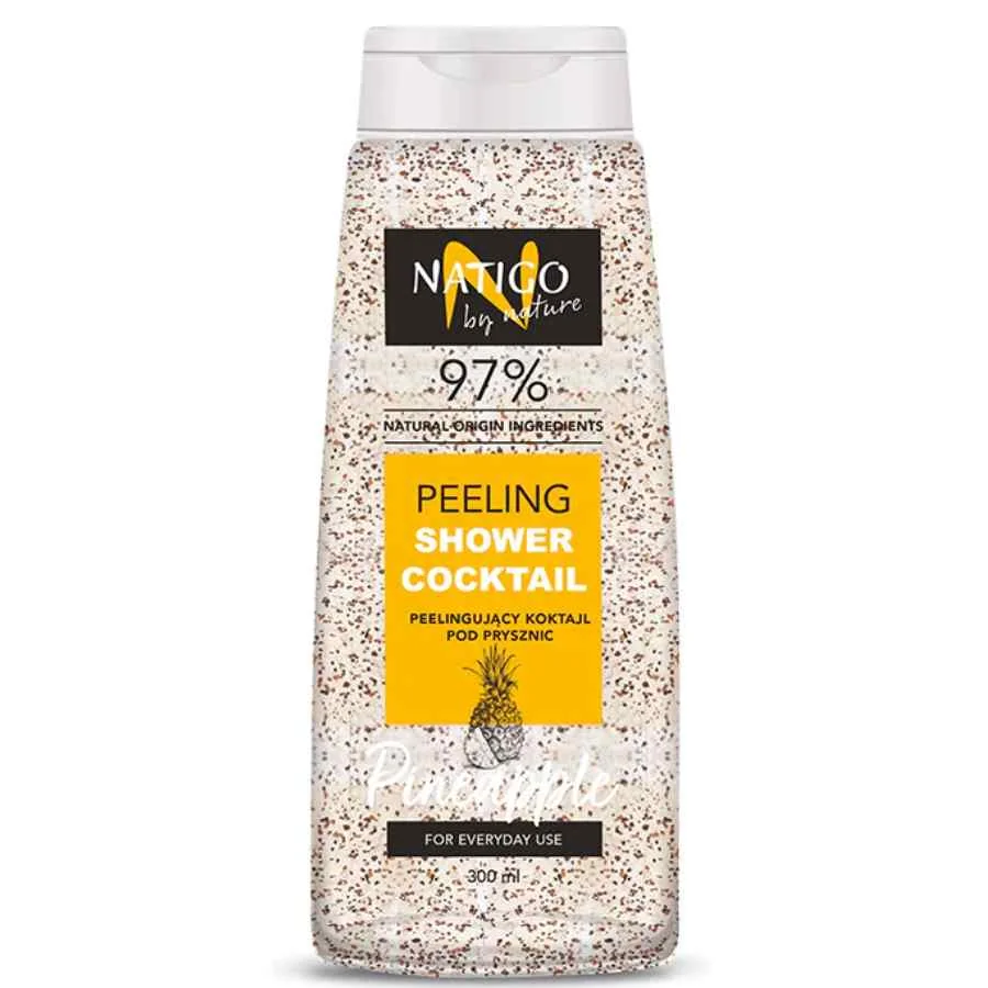 Gel de dus exfoliant cu extract de ananas Cocktail, 300ml, Natigo By Nature