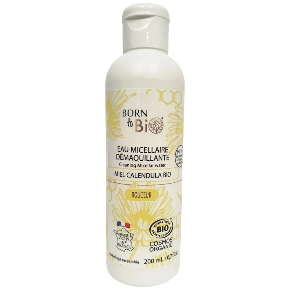 Apa micelara bio pentru piele sensibila cu miere si galbenele, 200ml, Born to Bio