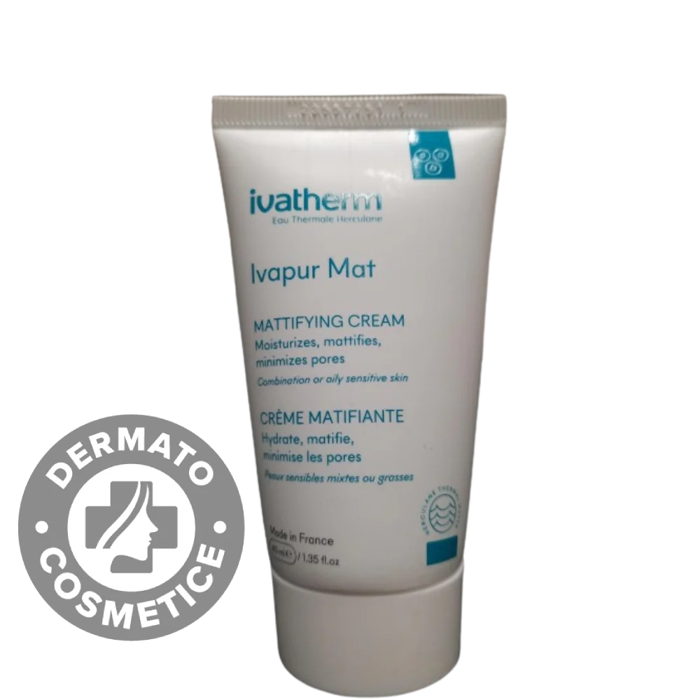 Crema matifianta pentru piele grasa si mixta Ivapur Mat, 40ml, Ivatherm