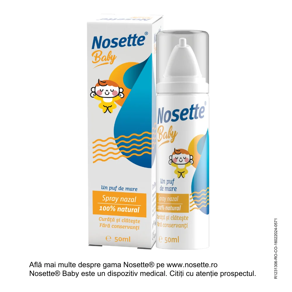 Nosette Baby spray nazal apa de mare izotonica, 50ml