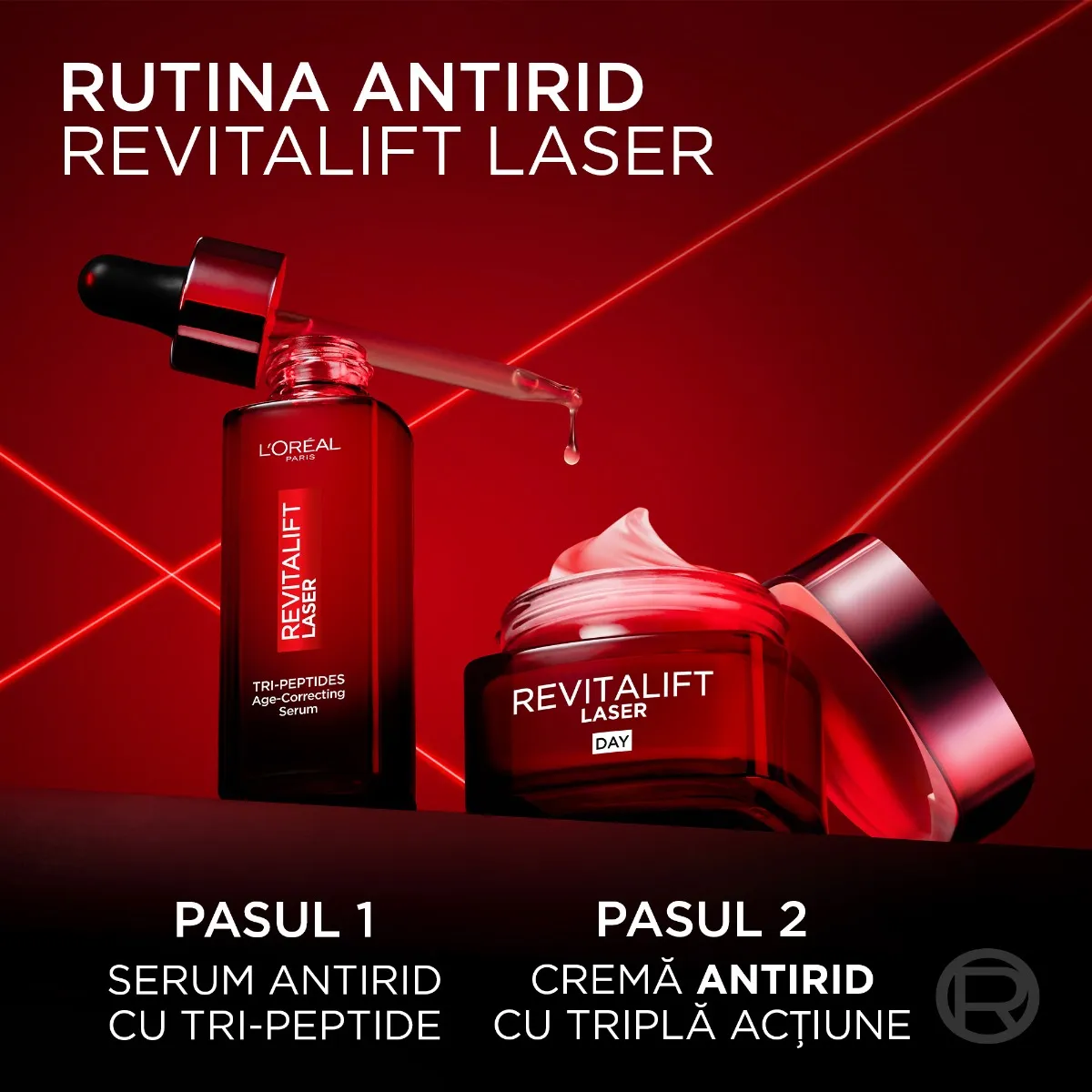 Crema antirid de zi Revitalift Laser cu tripla actiune, 50ml, L'Oreal Paris