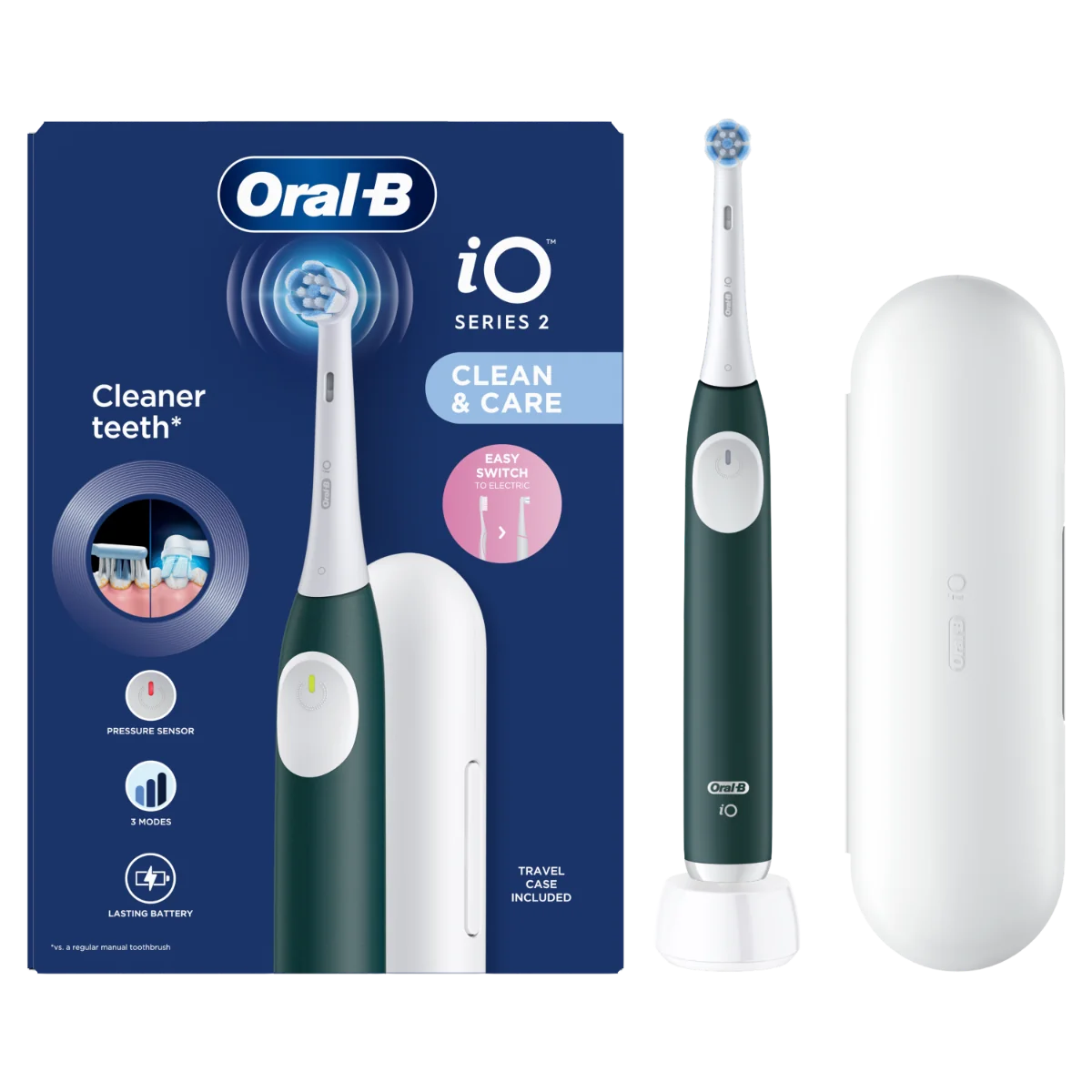 Periuta de dinti electrica iO2 Verde, 1 bucata, Oral-B 