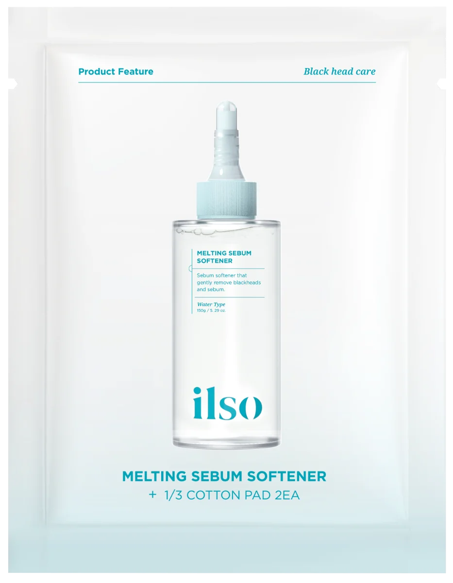 Dischete cu esenta pentru indepartarea sebumului Melting Sebum Softener Trial Kit, 2 bucati, Ilso 