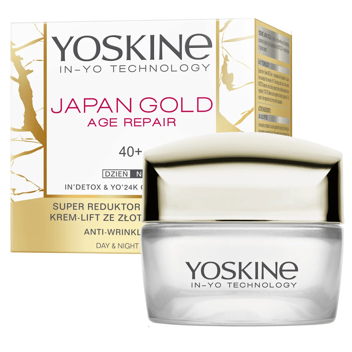 Crema antirid si fermitate de zi si noapte pentru ten 40+ Japan Gold Age Repair, 50ml, Yoskine