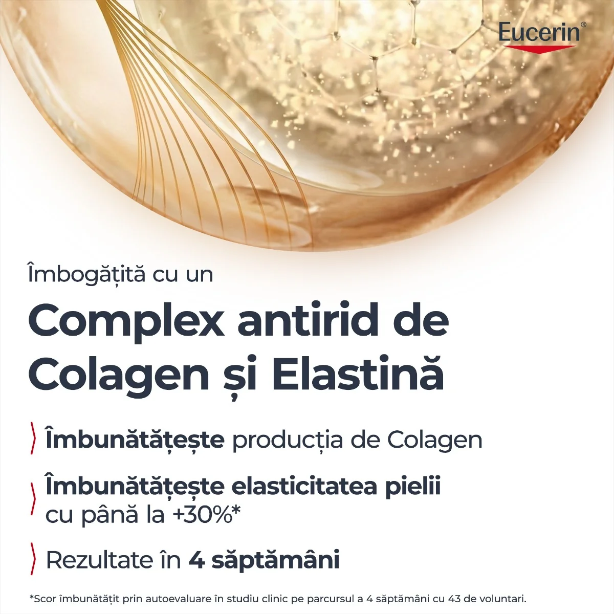 Crema de fata ultra lejera Hyaluron Filler+Elasticity SPF50+, 50ml, Eucerin