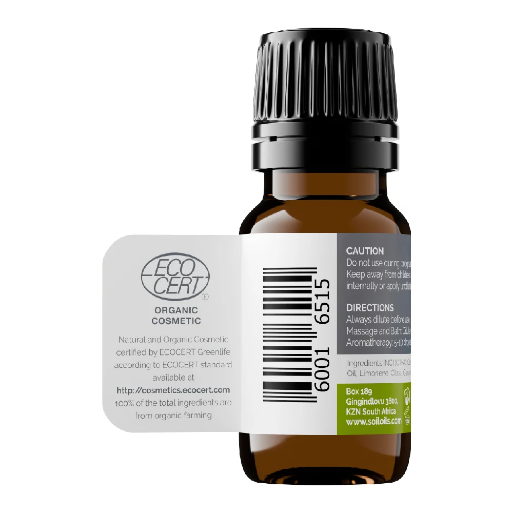 Ulei Esential Lime 100% Organic Ecocert, 10ml, Soil