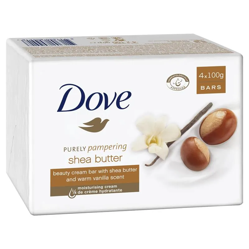 Sapun crema Shea Butter, 4 x 100g, Dove