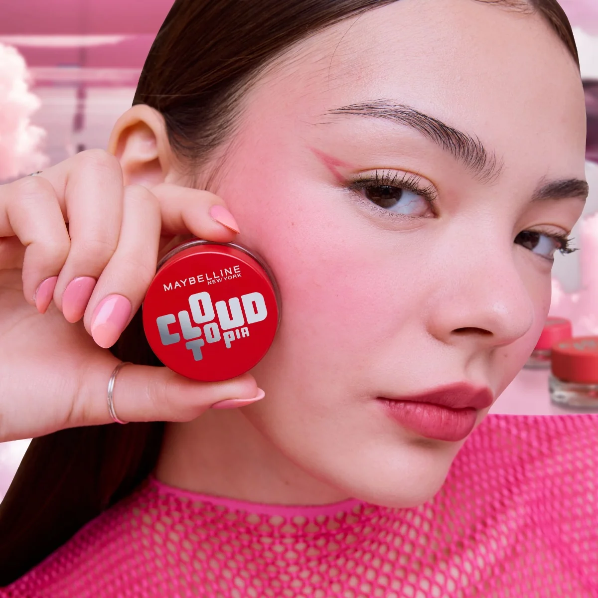 Fard de obraz multifunctional Cloudtopia Nr. 03 Divine Crimson, 5g, Maybelline