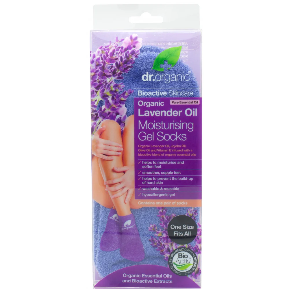 Dr.Organic Lavanda Sosete pentru hidratarea picioarelor, 1 pereche
