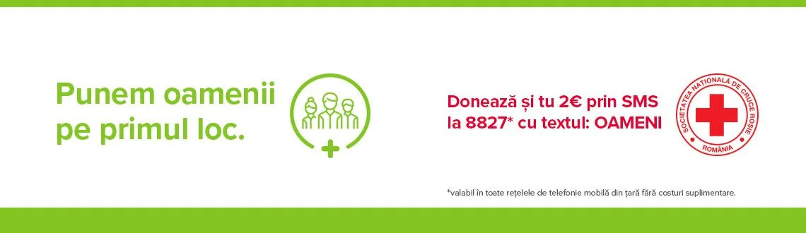 Punem oamenii pe primul loc alături de Crucea Roșie Română