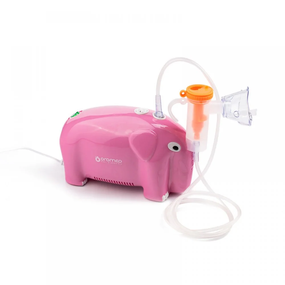 Nebulizator roz pentru copii Oro-Baby Oro-Flexi, 1 bucata, Oromed