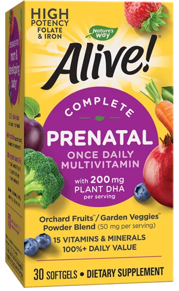 Prenatal Multi-Vitamin Alive, 30 capsule, Secom