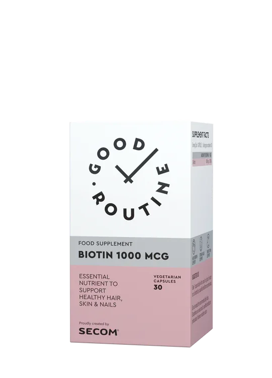 Biotin 1000mcg Good Routine, 30 capsule vegetale, Secom