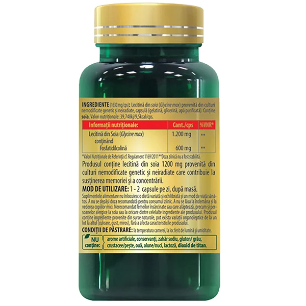 Lecitina 1200 mg, 30 capsule, Cosmopharm