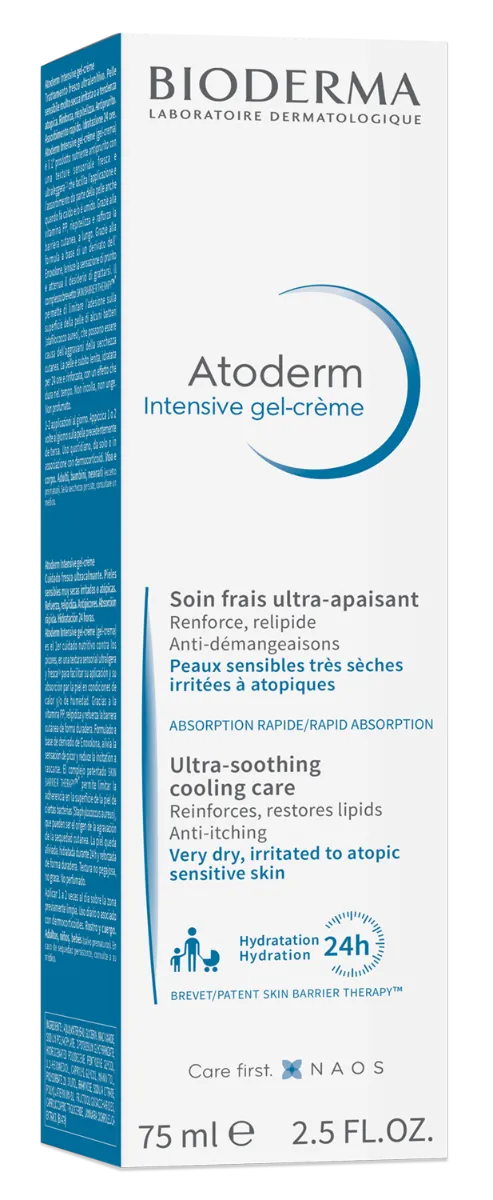 Gel-crema Atoderm Intensive, 75ml, Bioderma 