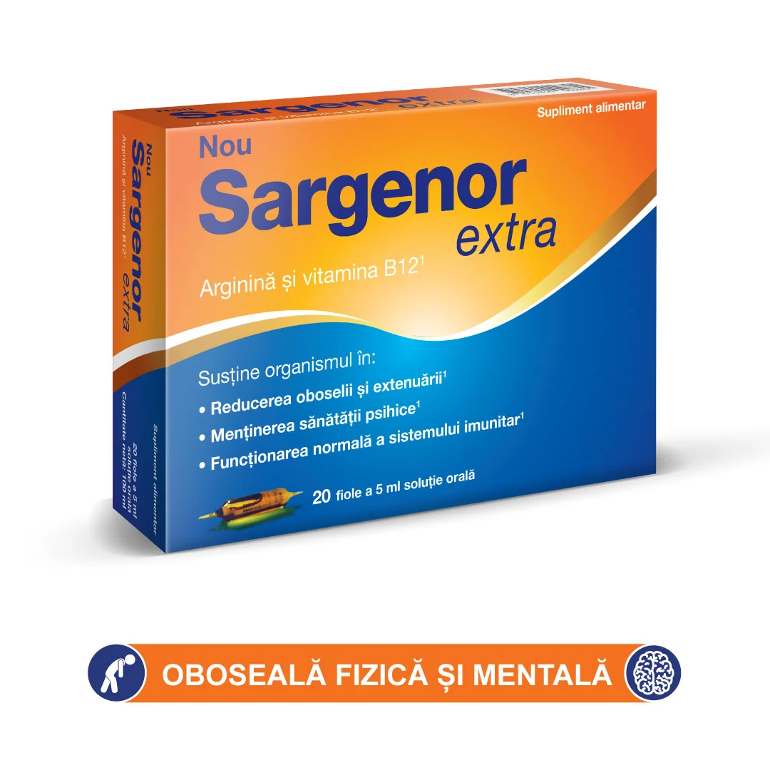 Sargenor Extra Solutie orala, 5ml x 20 fiole, Viatris