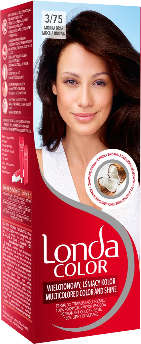 Vopsea de par permanenta 3/75 Mocha Brown, 110ml, Londa