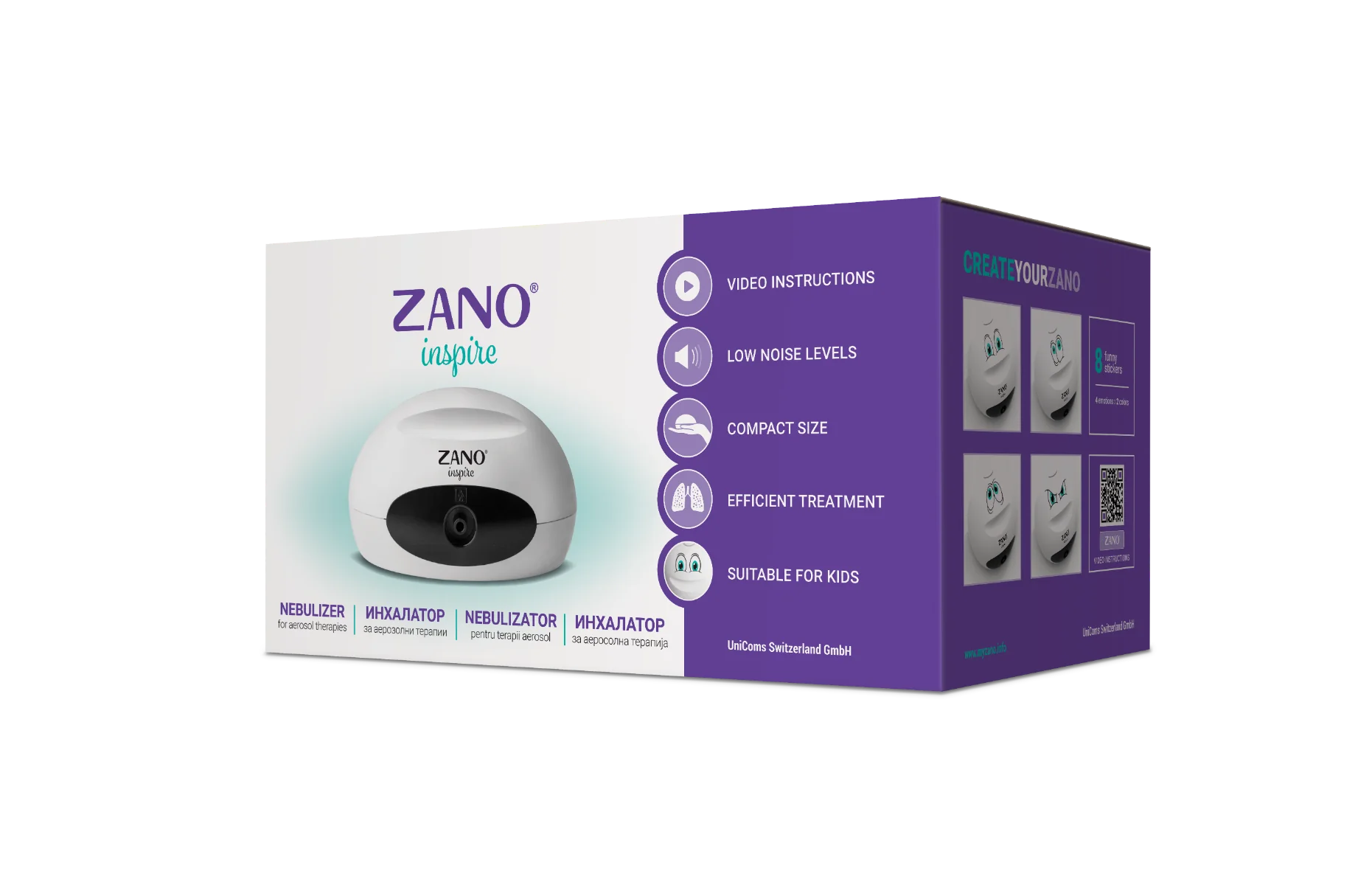 Nebulizator cu compresor Inspire, 1 bucata, Zano