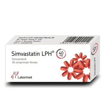 Simvastatin LPH 40mg, 30 comprimate filmate, Labormed