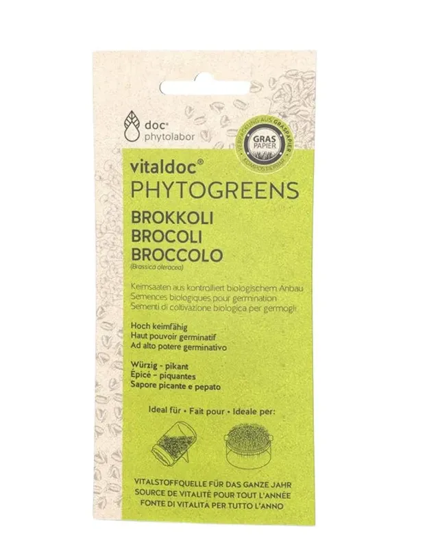 Seminte bio de broccoli pentru germinat, 50g, Doc Phytolabor