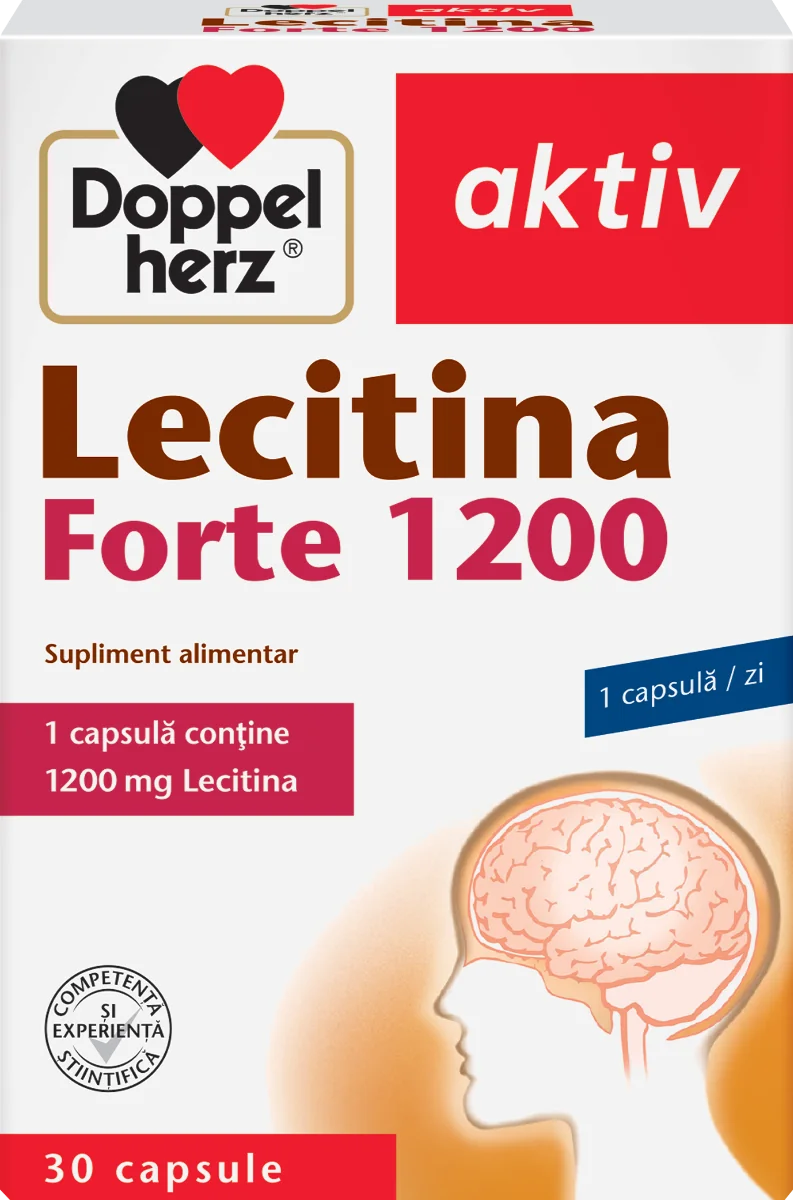 Lecitina Forte 1200mg, 30 capsule, Doppelherz