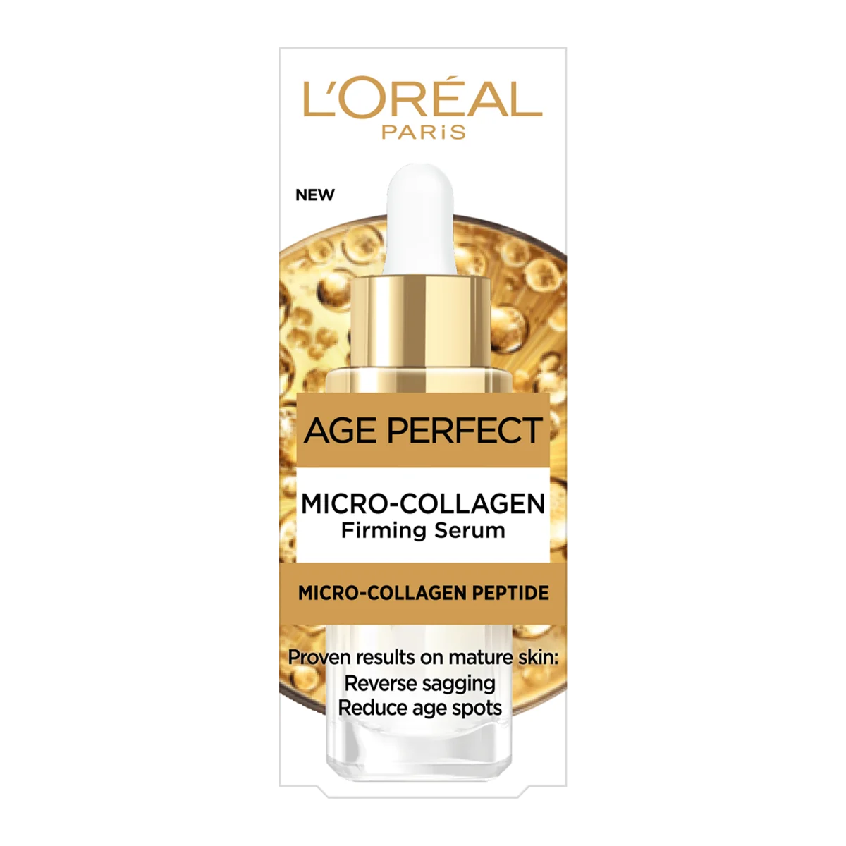 Serum pentru fermitate cu micro-peptide de colagen Age Perfect Collagen Expert, 30ml, L'Oreal Paris