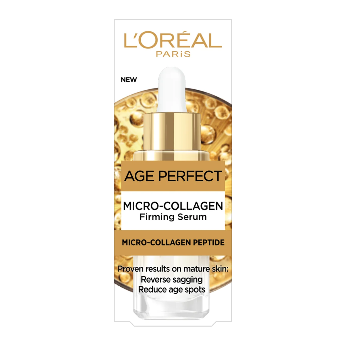 Serum pentru fermitate cu micro-peptide de colagen Age Perfect Collagen Expert, 30ml, L'Oreal Paris