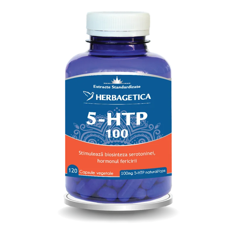 5 HTP 100 Zen Forte, 120 capsule, Herbagetica