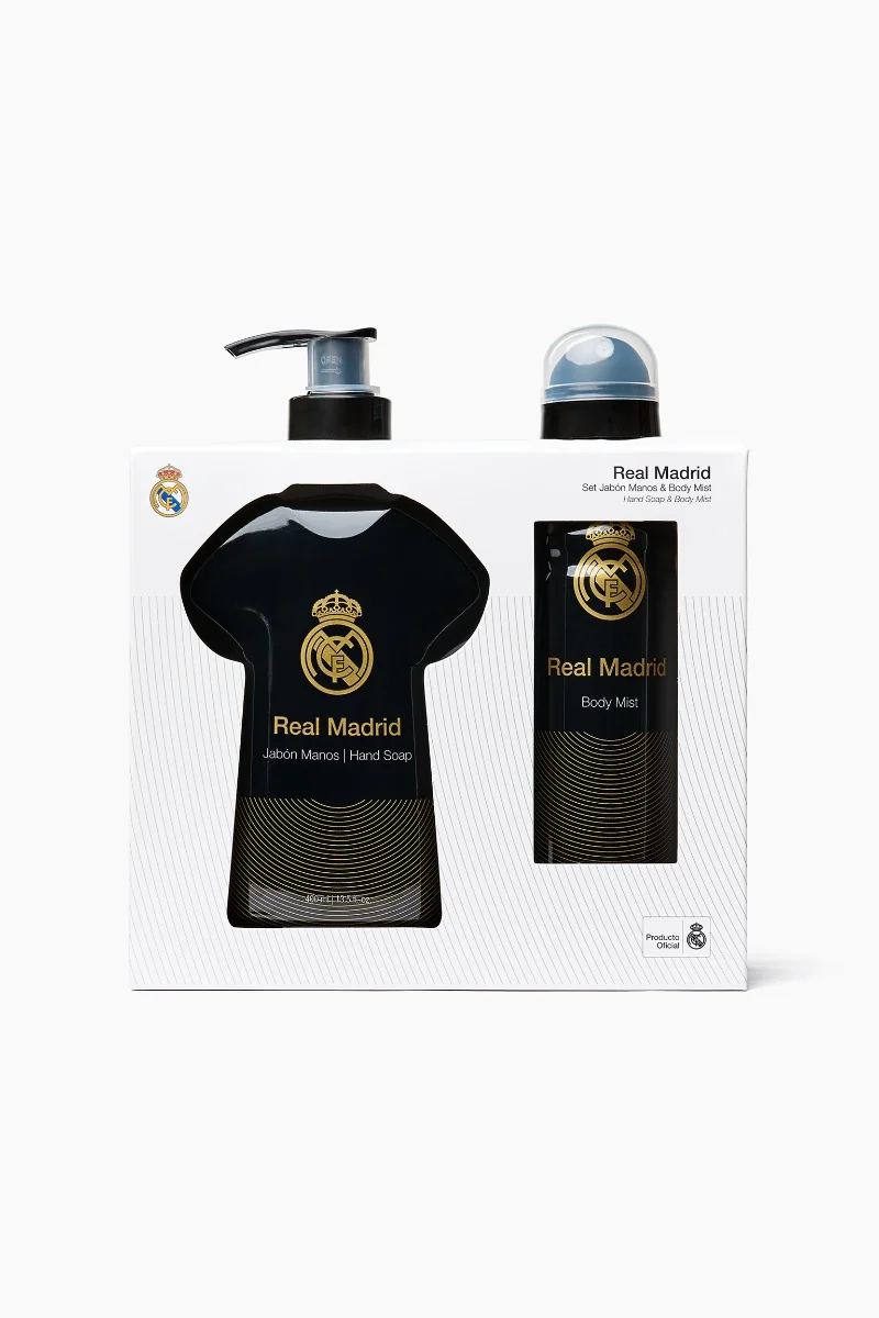 Set cadou cosmetice baie si corp pentru barbati, 2 articole, Real Madrid