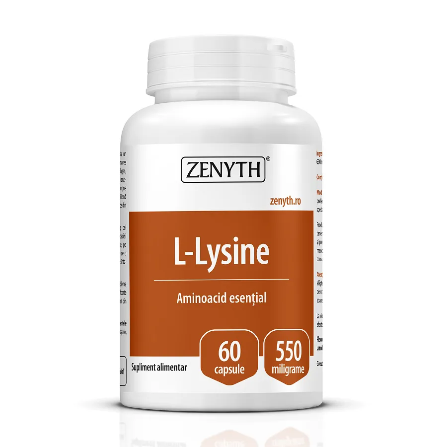 L-Lysine, 60 capsule, Zenyth