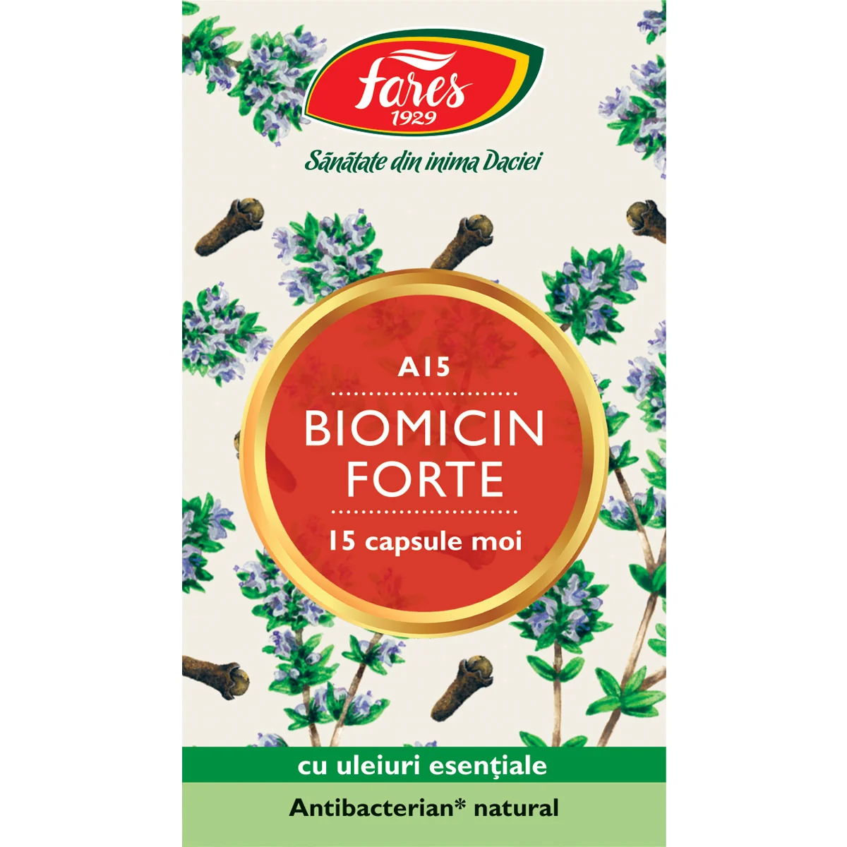 Biomicin Forte, 15 capsule, Fares