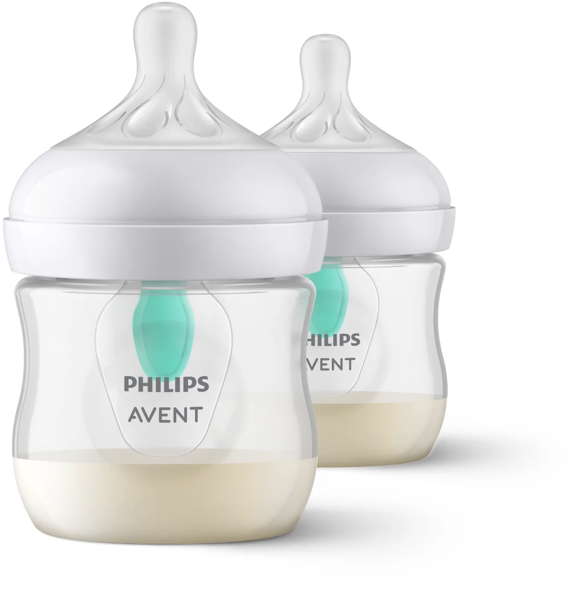 Set biberoane anti-colici pentru +0 luni SCY670/02 Natural Response, 2x125ml, Philips Avent