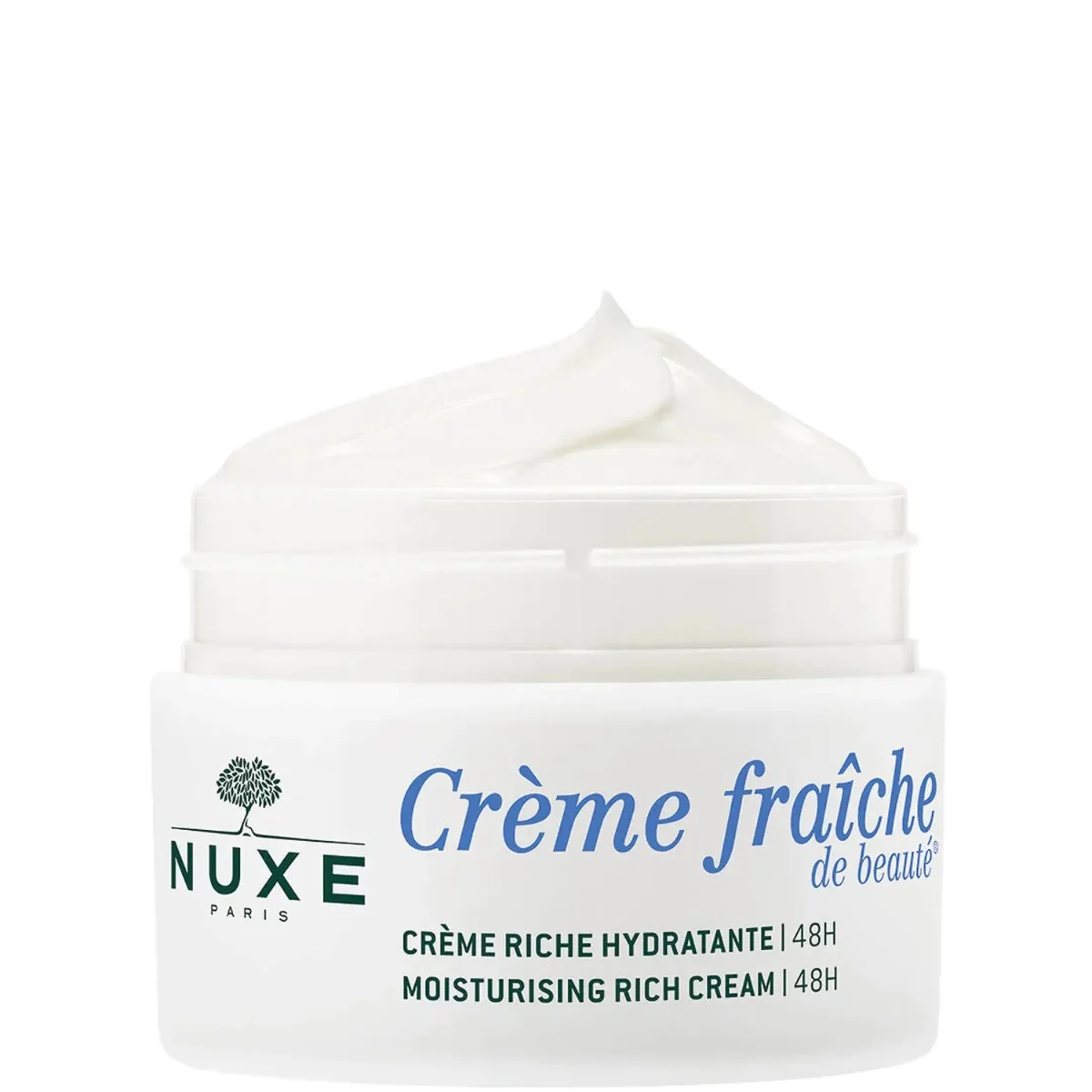 Crema hidratanta 48h pentru ten uscat Creme Fraiche de Beaute, 50ml, Nuxe 