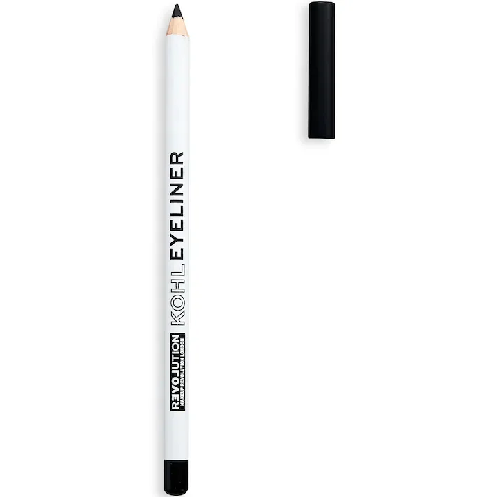 Creion de ochi Relove Kohl Eyeliner Black, 1.2g, Makeup Revolution