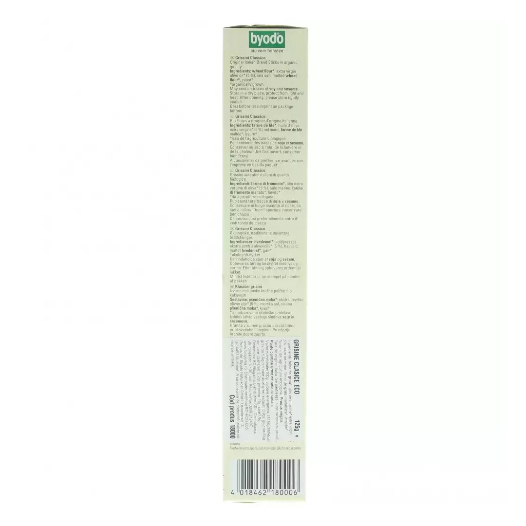 Grisine clasice Eco, 125g, Byodo