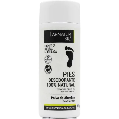 Deodorant natural pentru picioare cu pudra de alaun, 100g, LabNatur