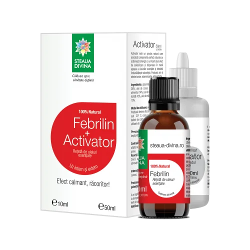 Pachet Ulei Febrilin, 10ml + Activator, 50ml, Steaua Divina