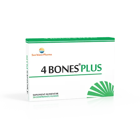 4 Bones Plus, 30 comprimate, Sunwave