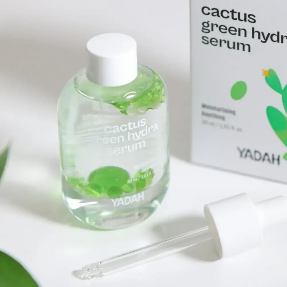 Ser hidratant pentru fata Cactus Green Hydra, 30ml, Yadah