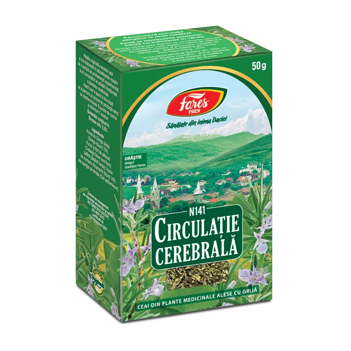 Ceai Circulatie Cerebrala N141, 50g, Fares