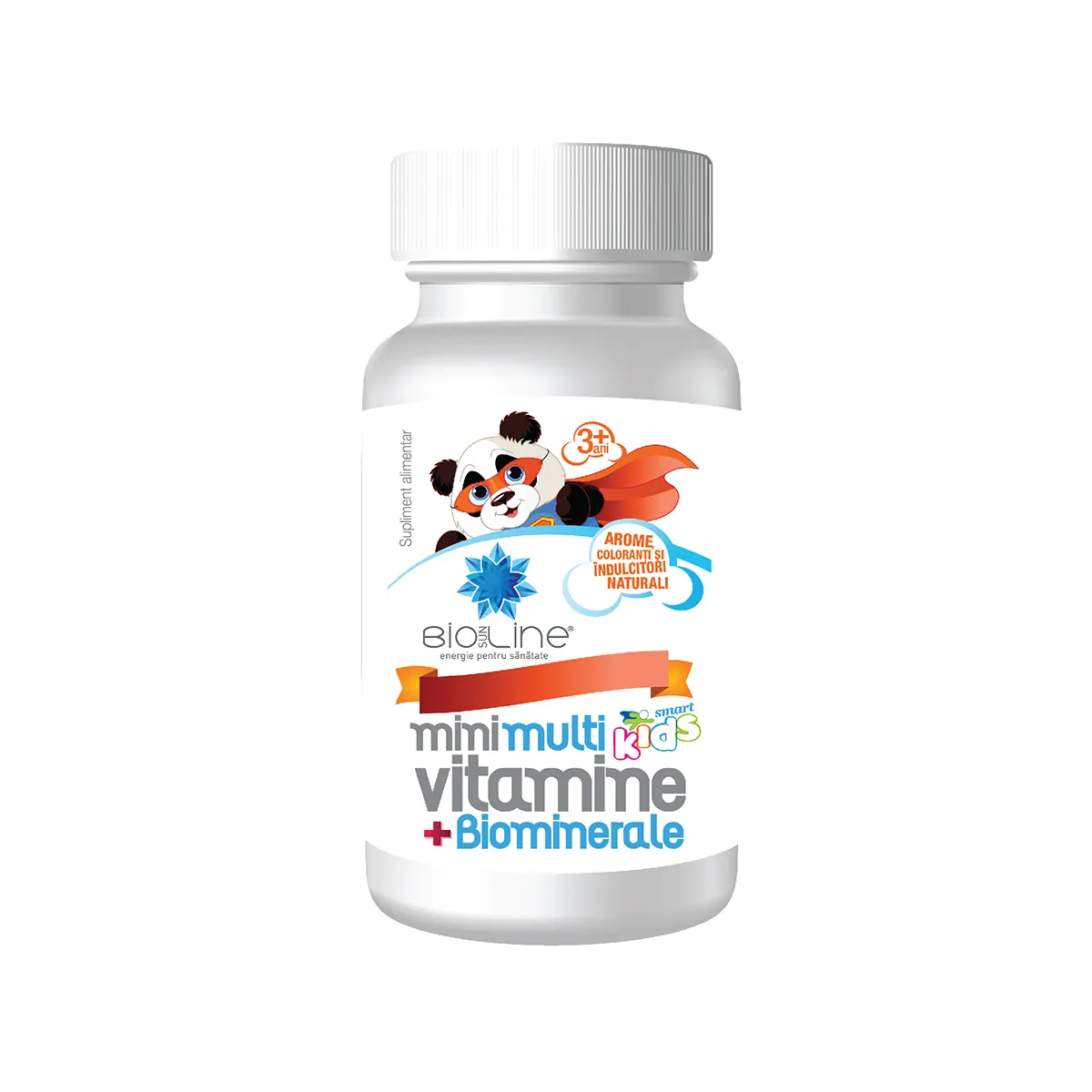 Mini Multivitamine + Biominerale pentru copii, 30 comprimate, BioSunLine